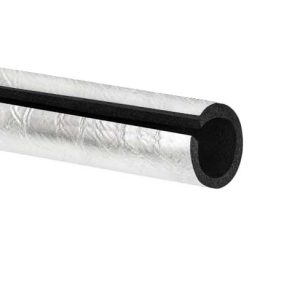 Aluminum-coated tubular elastomeric insulation